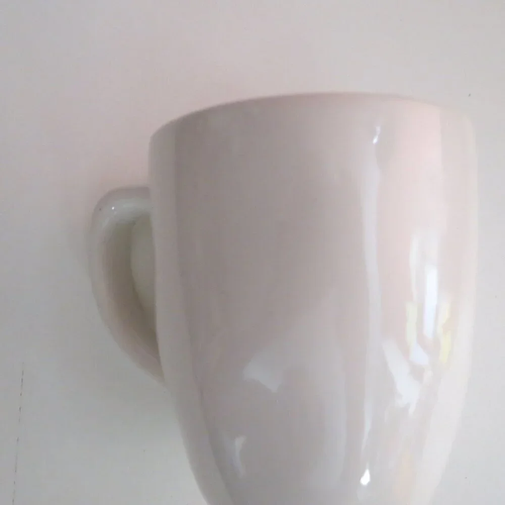 RARE Rae Dunn Scaredy Cat coffee/tea Mug 20 oz White Orange Halloween #91